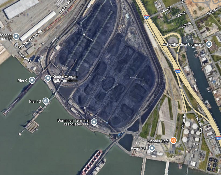 File:Google satellite map of the Dominion and Kinder Morgan terminals, 2025..png